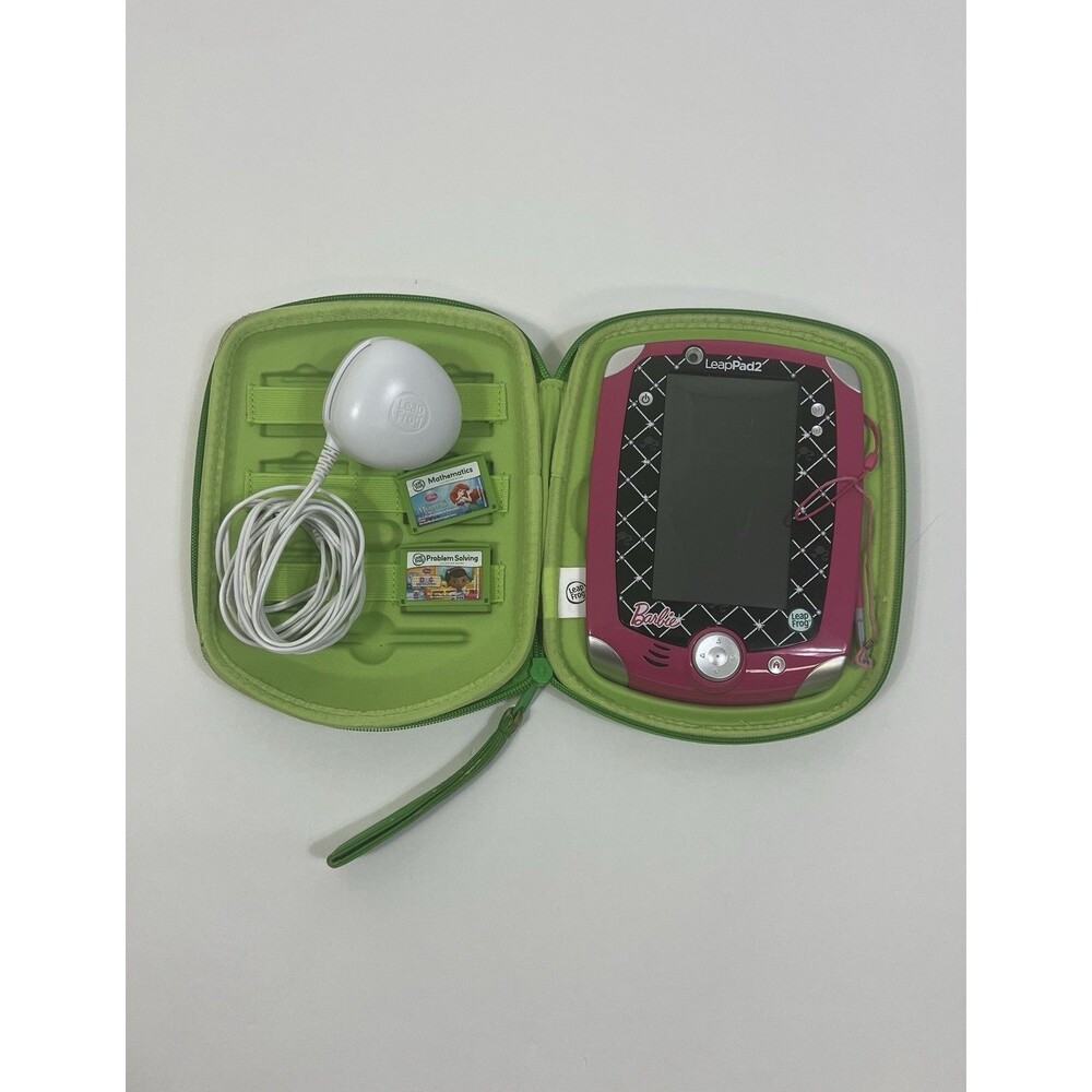 Leap Frog Leappad 2, Barbie Themed! 2 Games, Wall Charging Cord! Little Mermaid!
